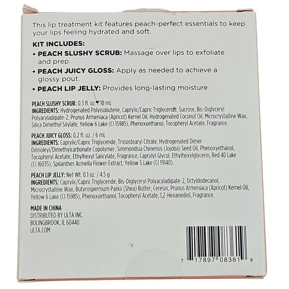 Ulta Beauty Lip Treatment Kits One In A Melon Feeling Peachy Gloss Scrub Balm - Picture 8 of 10